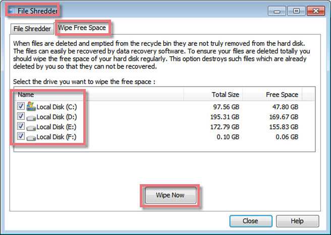 File deals shredder tool